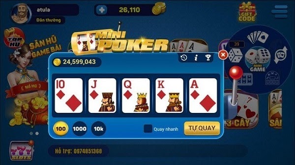 mini game poker