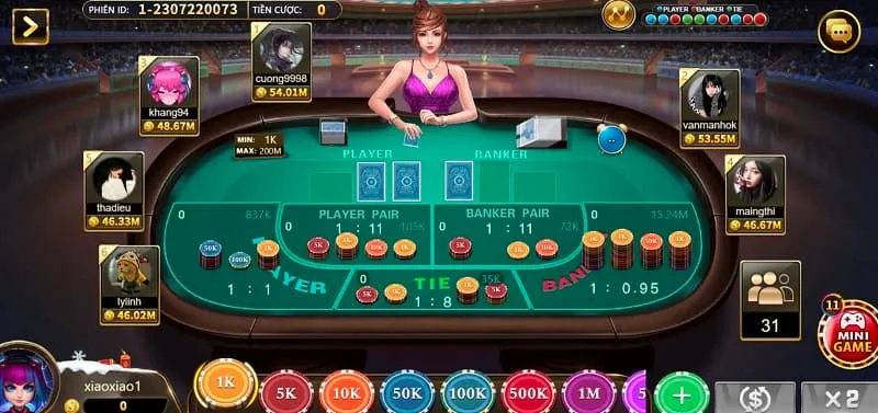 Game Baccarat Kim Tài tại vin bet đã tạo nên sức hút lớn trong cộng đồng yêu thích game bài trực tuyến.