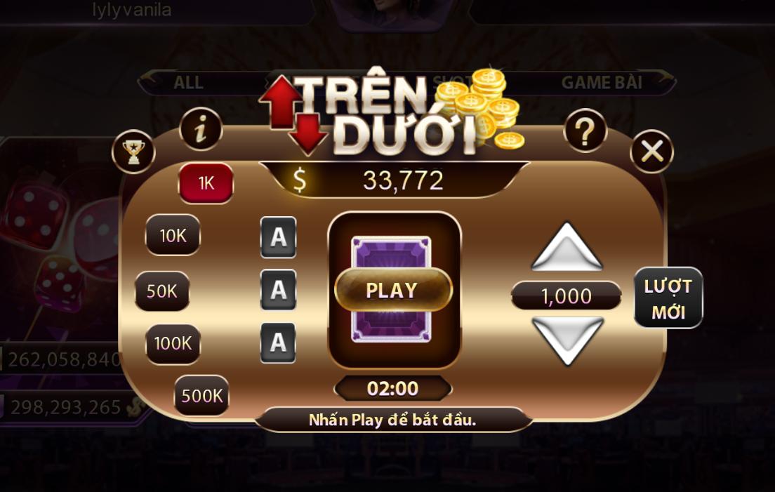 Mini Game Trên Dưới Tại Vinbet: Cược Nhanh – Thắng Lớn Trong Tích Tắc